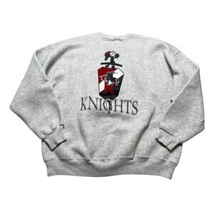 Vintage 90s Knights crewneck sweatshirt Men Sz XL School university / retro Y2K